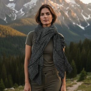 Elegant Gray Women's Scarf